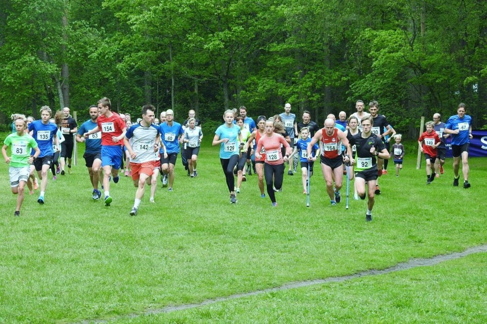 Start på kortløypa 4,6 km. (Foto: Ivar Gogstad) Start på kortløypa 4,6 km. (Foto: Ivar Gogstad)