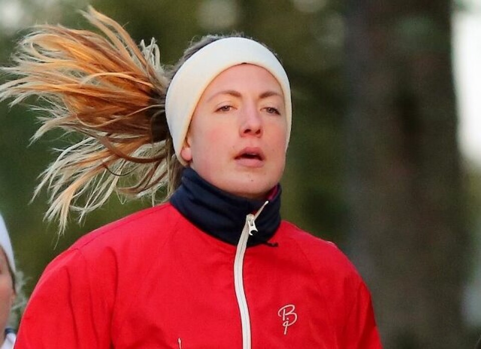 Line Haug Pedersen var klart raskeste kvinne. Bildet er fra et karuselløp på Bjørkelangen januar 2015 (foto: Bjørn Hytjanstorp). Line Haug Pedersen var klart raskeste kvinne. Bildet er fra et karuselløp på Bjørkelangen januar 2015 (foto: Bjørn Hytjanstorp).