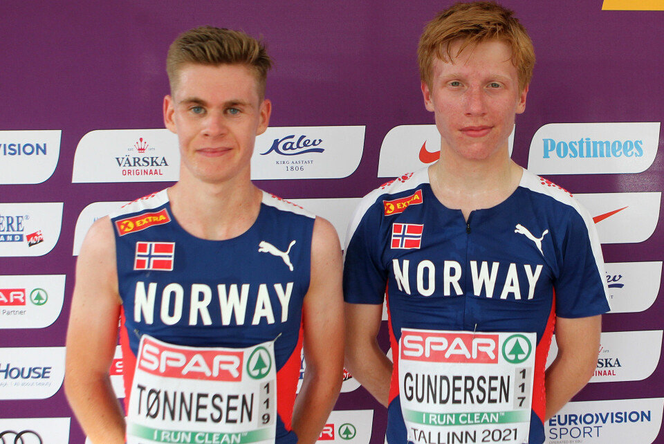Trym Tønnesen best av de tre norske på 10000 meteren i U23-EM Oppstil_etter_loepet_Trym_Toennesen_Erik_Gundersen_A20G2643.jpg