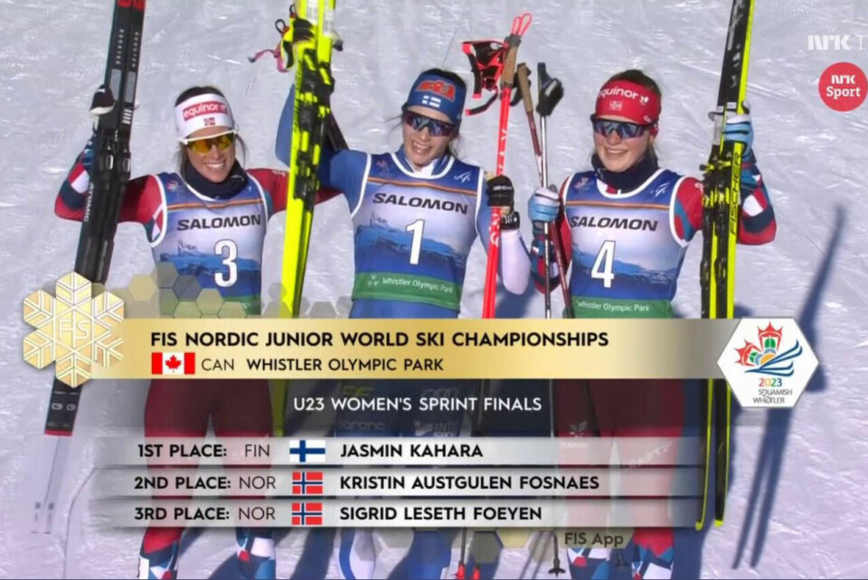 Ansgar Evensen tok VM-tittelen på sprinten i U23-klassen Premiepall_jenter_U23.jpg