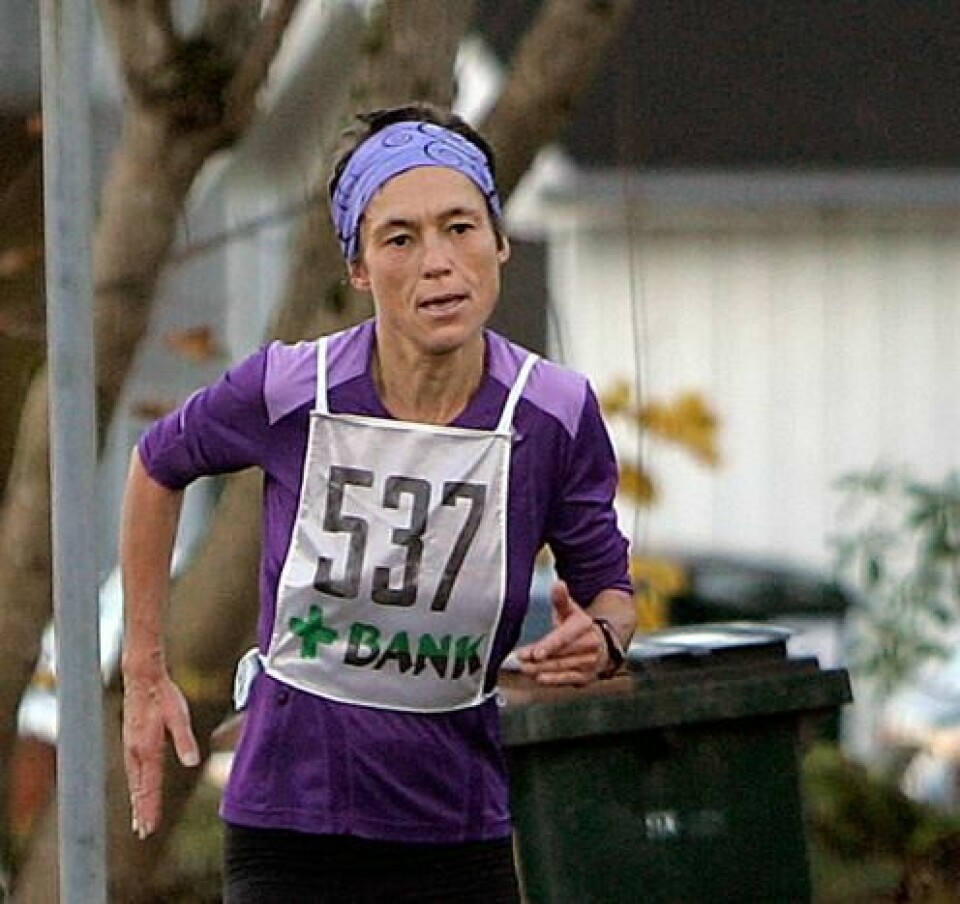 Maratonvinneren Inger Dagny Saanum avbildet i Hålandsheia Opp i 2013. (Foto: Marianne Røhme) Maratonvinneren Inger Dagny Saanum avbildet i Hålandsheia Opp i 2013. (Foto: Marianne Røhme)