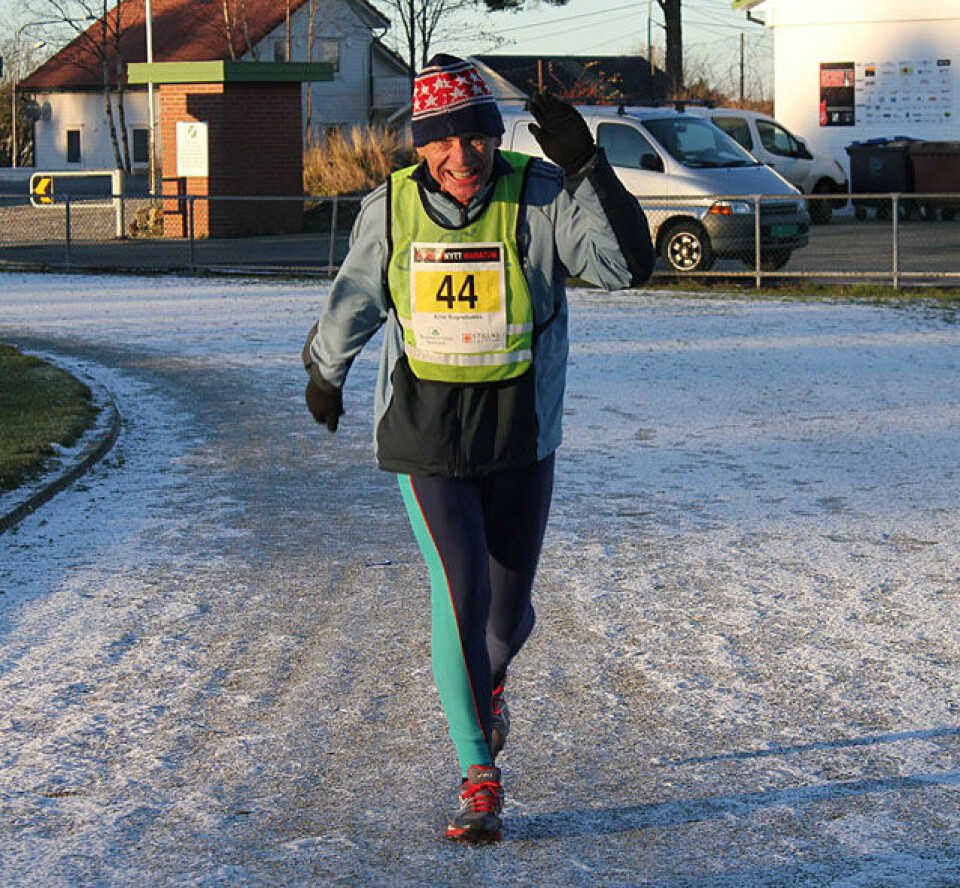 343 løp halv og hel maraton på Karmøy i sol, hagl og snø Maal44_Arne_Rognebakke.jpg