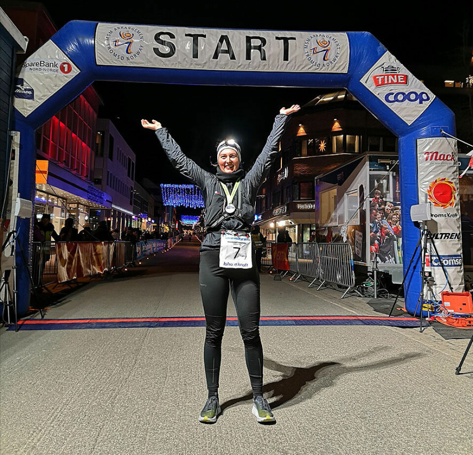 Yngvild Kaspersen satte løyperekord i Polar Night Half Marathon Una Bratlie.jpg