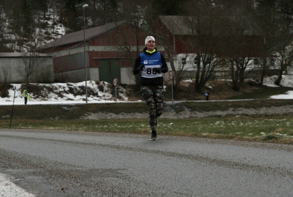 Utfordrende forhold under Grimstadvatnet Rundt Beate_Helseth_nummer_tre