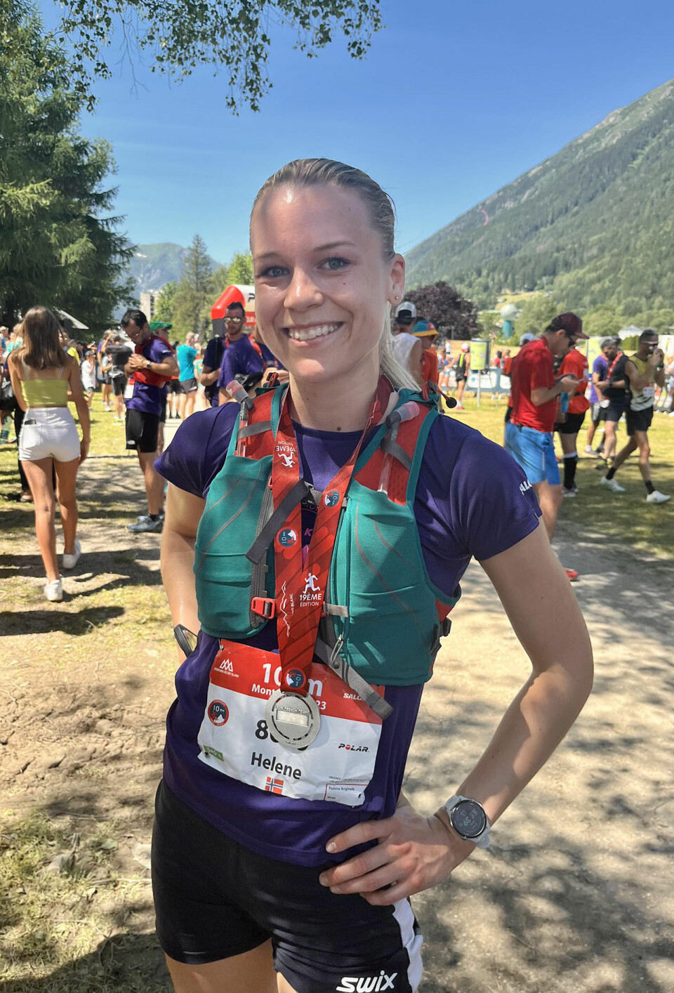 Norske jenter hevda seg godt på 10 kilometeren i Mont Blanc Marathon Helene-ANGLEVIK-foto-Thorleif-Noeklby.jpg