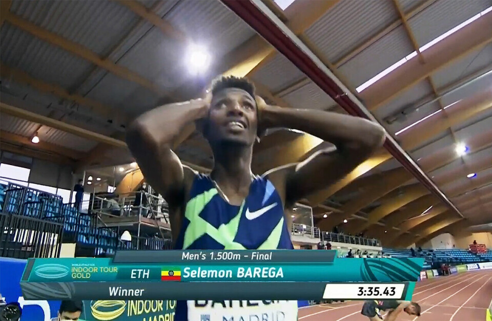 Etiopisk dominans i World Athletics Indoor Tour Gold i Madrid Madrid_Selemon_Barega_1500m.jpg
