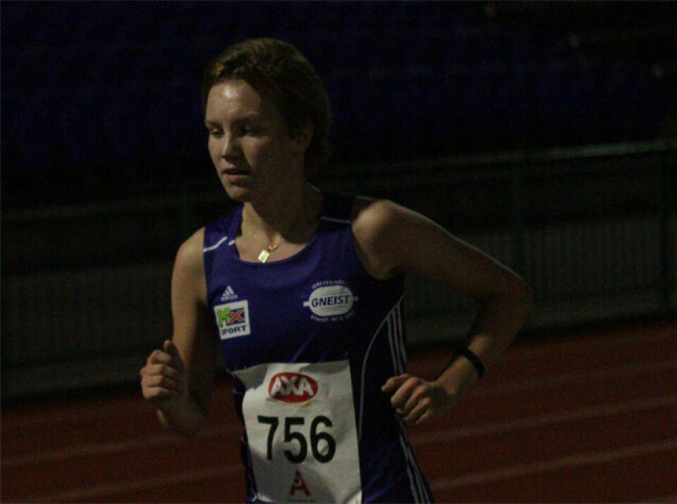 Beste 1500 m på Fana Stadion på over 20 år ingrid NJ.jpg