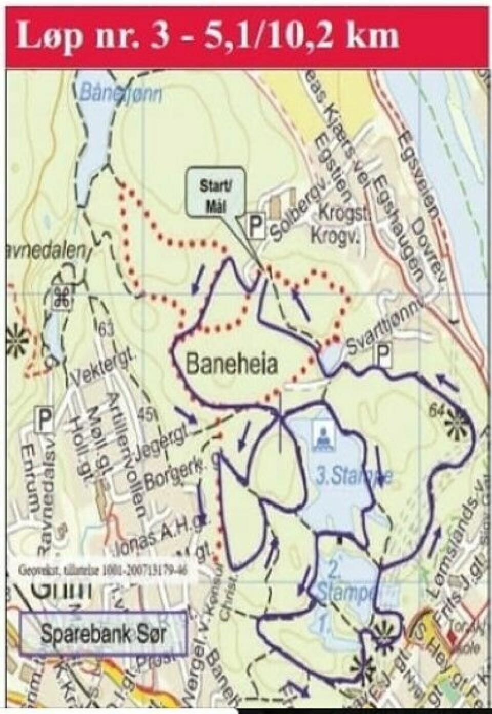Terrengkarusellens 2. løp - Brannvaktløpet - samlet 1648 deltagere Løp_3_kart.jpg