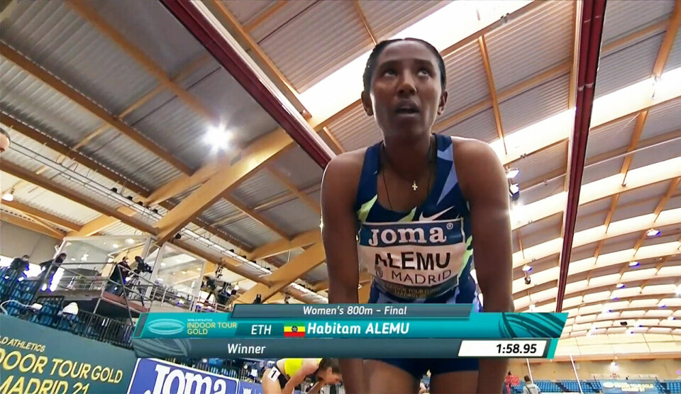 Etiopisk dominans i World Athletics Indoor Tour Gold i Madrid Madrid_Habitam_Alemu_800m.jpg