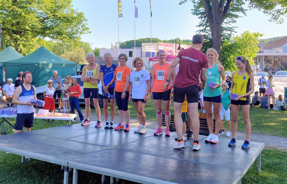 Løpefest i Tønsberg da Kristinaløpet ble arrangert for 41. gang Bilde 5 5 km kvinner.jpg