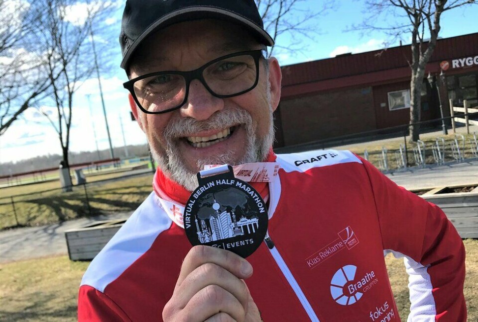 Tom Ostad (53) fikk hjertestans i mars – i mai løp han halvmaraton Tom Ostad