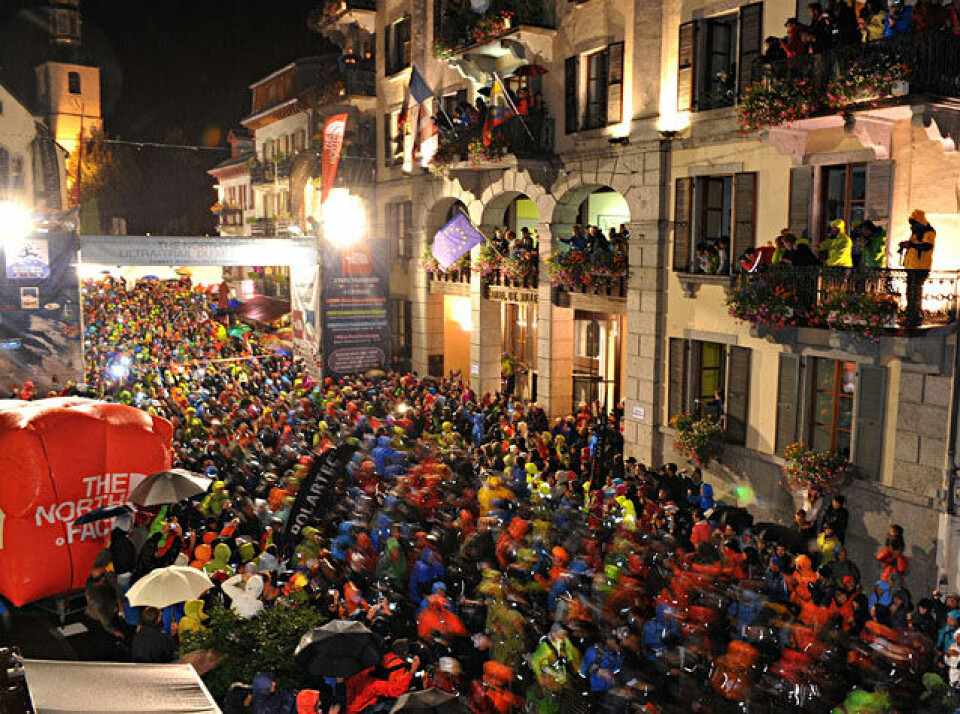 Favorittseire i Ultratrail Mont Blanc 26/08/2011-CHAMONIX (FRA)- Depart UTMB© The North Face® Ultra-Trail du Mont-Blanc®-Pascal Tournaire