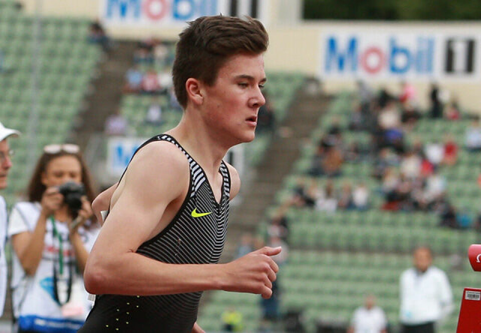 Jakob Ingebrigtsen gjorde et helhjerta forsøk på å klare EM-kravet. (Arkivfoto: Kjell Vigestad) Jakob Ingebrigtsen gjorde et helhjerta forsøk på å klare EM-kravet. (Arkivfoto: Kjell Vigestad)