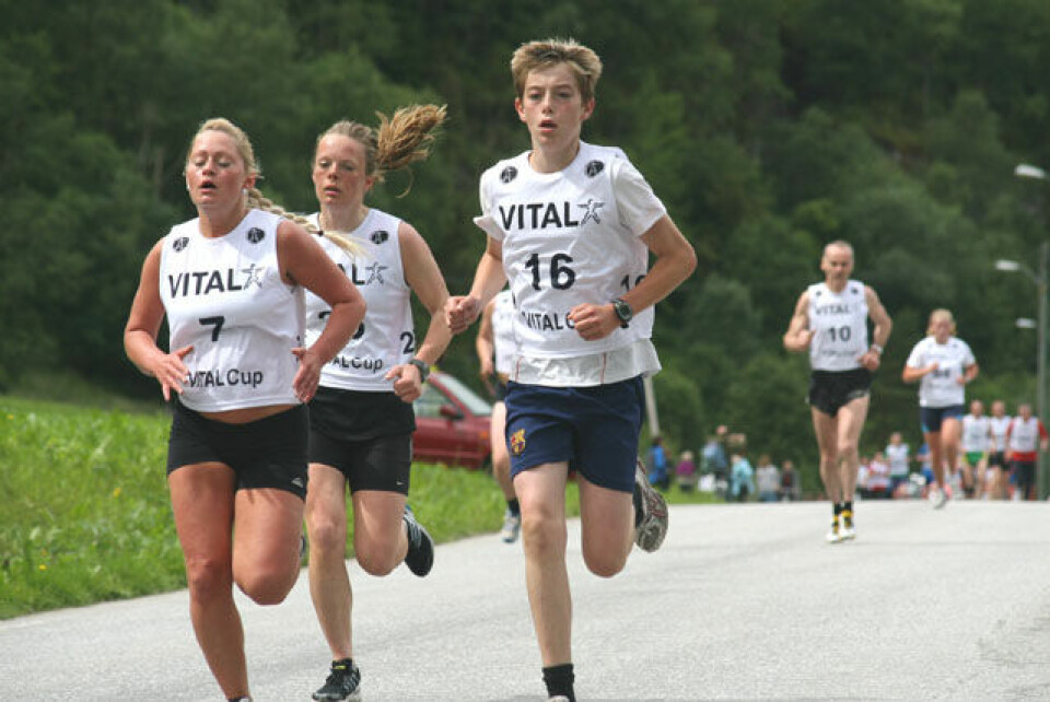 Marit Eide satte løyperekord Hellesyltloepet_2010_jenter
