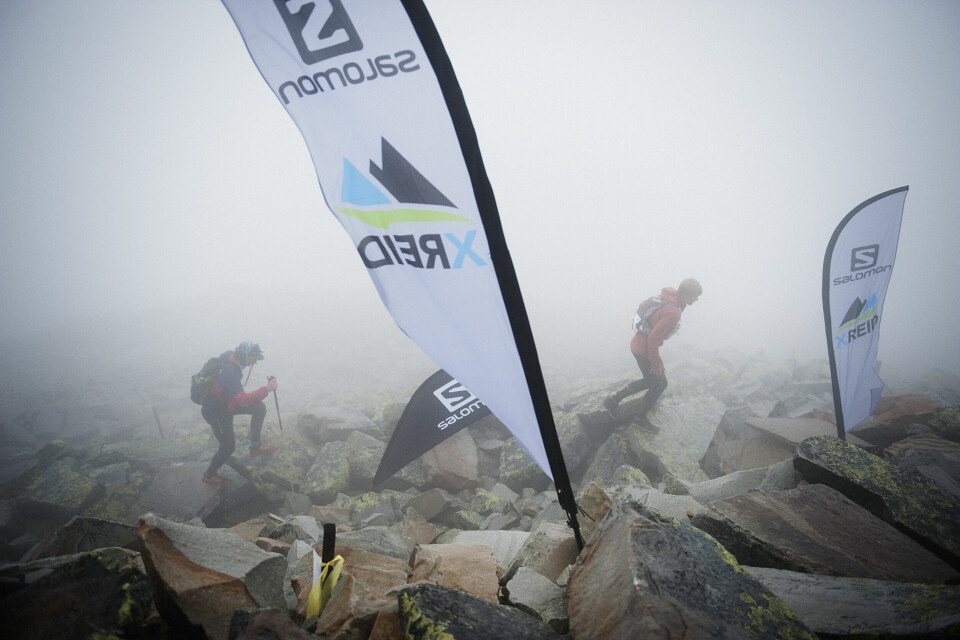 Storm stoppet ikke ultraløpere over Hardangervidda Final metres Mt Gaustatoppen Credit Agurtxane Concellon