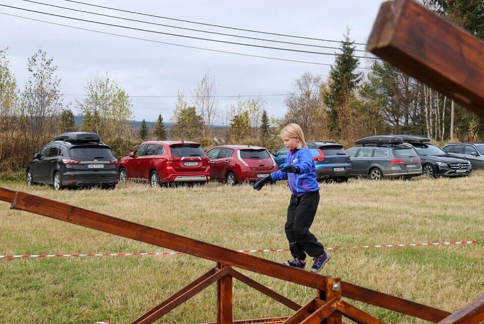 Klart for årets hinderløp i skogen i Elverum Barneløp.jpg