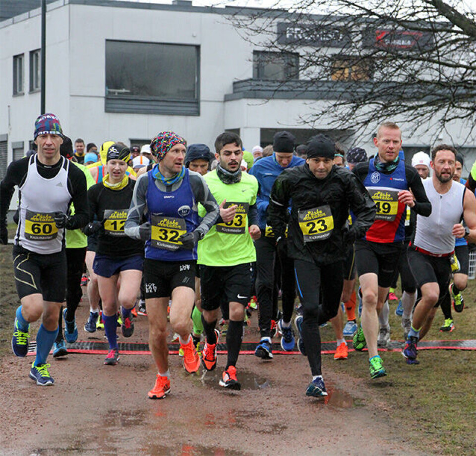 Starten for Drammen Påskemaraton. Foto: Espen Ringom Starten for Drammen Påskemaraton. Foto: Espen Ringom