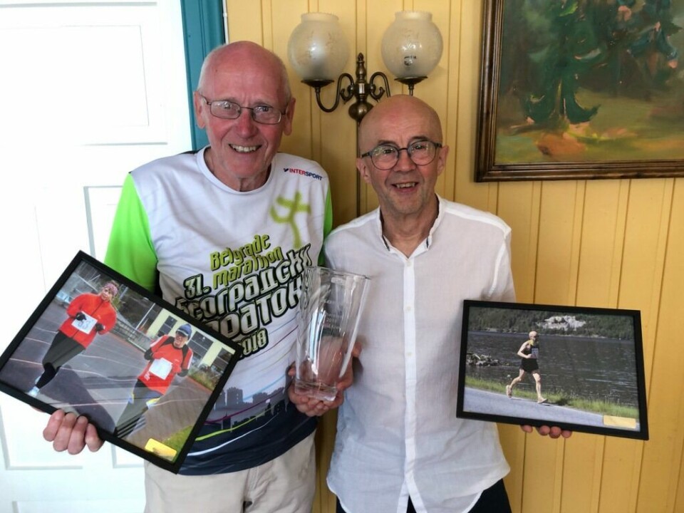 Vera Nystad og Helge Hafsås vant maraton i gloheite Hornindal Jubilantene