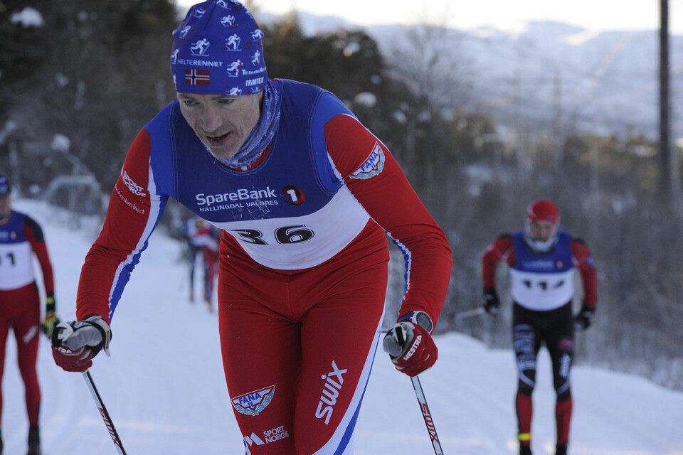 Bjarte Jordal gjorde en god innsats under iskalde forhold i Ustedalsfjorden Rundt. (Foto: Arne Dag Myking) Bjarte Jordal gjorde en god innsats under iskalde forhold i Ustedalsfjorden Rundt. (Foto: Arne Dag Myking)
