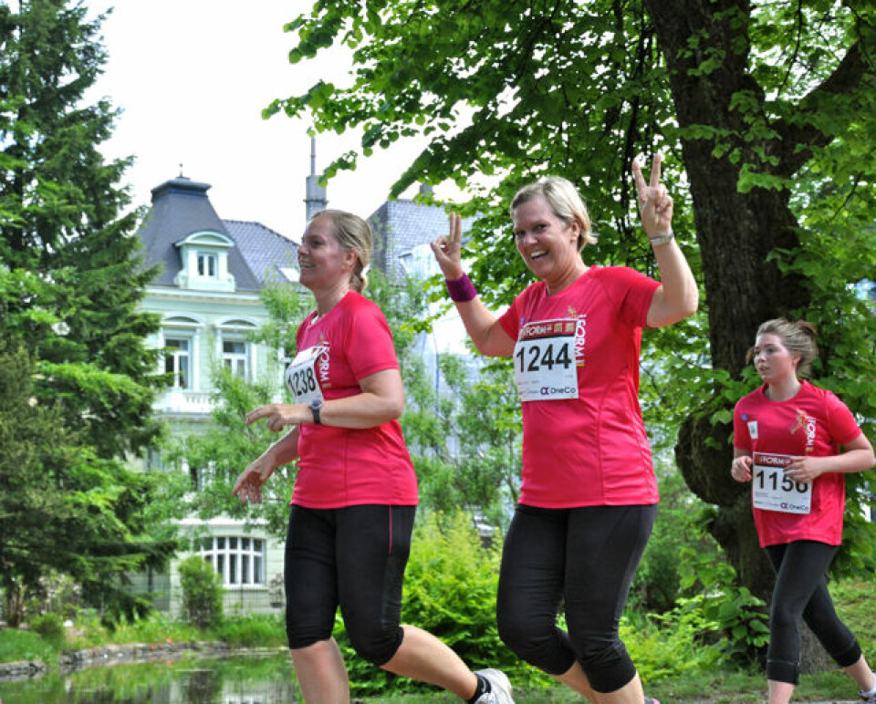 Feststemning på Torgallmenningen