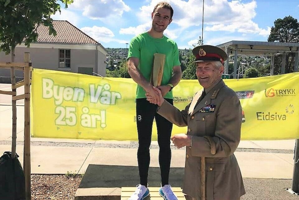 Henrik Nilsson tok sitt første napp i artillerioberstens pokal. (Foto fra løpets facebookside) Henrik Nilsson tok sitt første napp i artillerioberstens pokal. (Foto fra løpets facebookside)