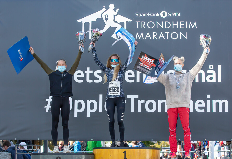 Vinner: Theresa Lyng-Jørgensen har vunnet Sparebank1 SMN Trondheim Maraton flere ganger. (Foto: Sparebank 1 Trondheim Maraton) Vinner: Theresa Lyng-Jørgensen har vunnet Sparebank1 SMN Trondheim Maraton flere ganger. (Foto: Sparebank 1 Trondheim Maraton)