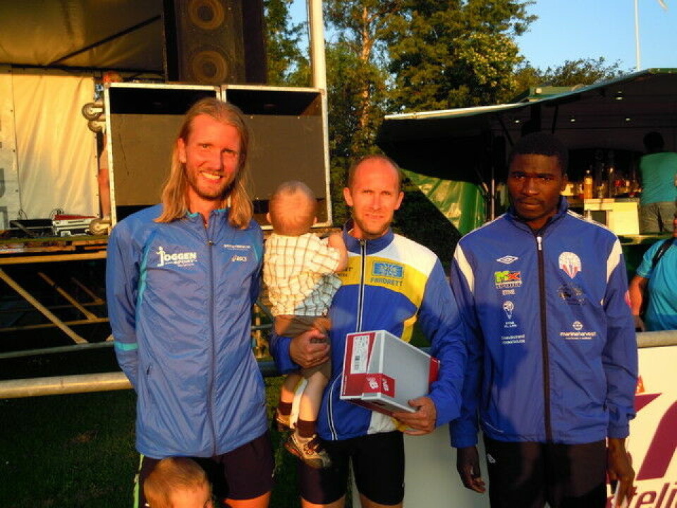 Etape Bornholm avsluttet med 10 km Gjermjund, Ãystein og Laban