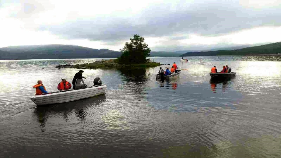 Årets NM terrengultra starter med et smell fra en 1718 Karoliner Idyllisk-under-båttransport-til-start-Ultra.jpg