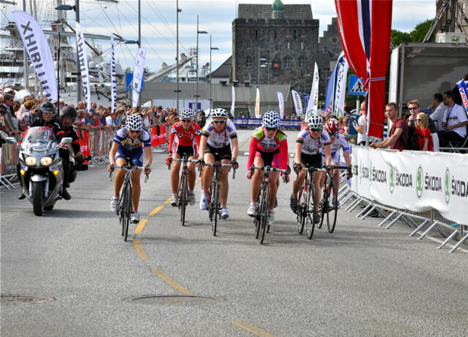 Fartsfest i Bergen sentrum