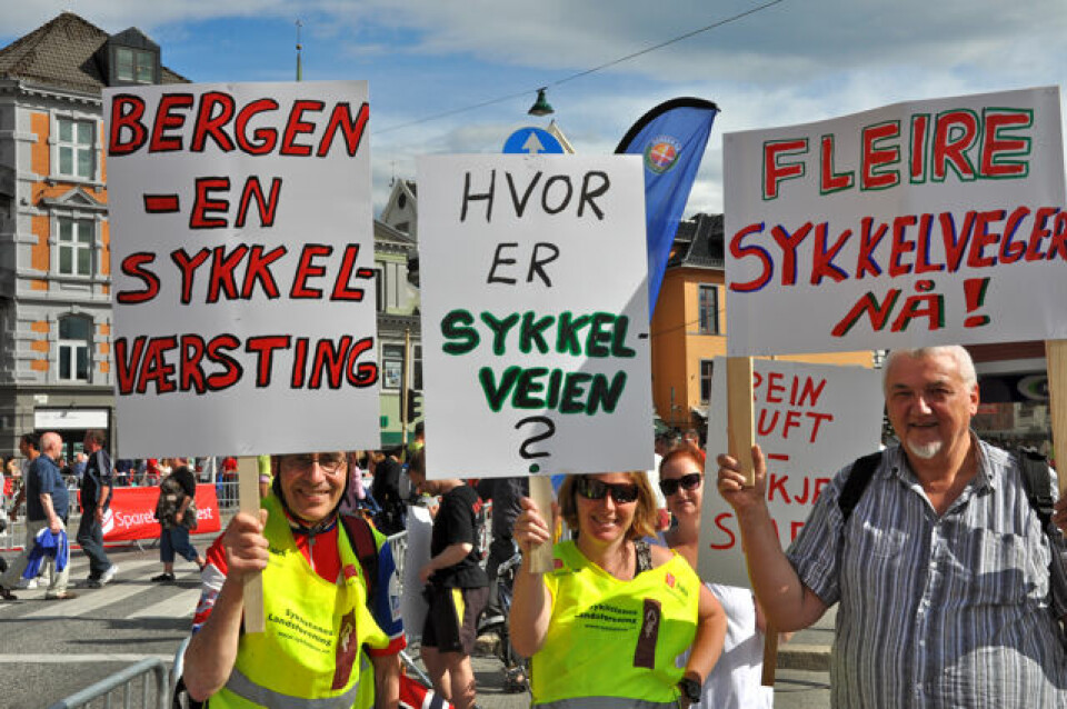 Fartsfest i Bergen sentrum