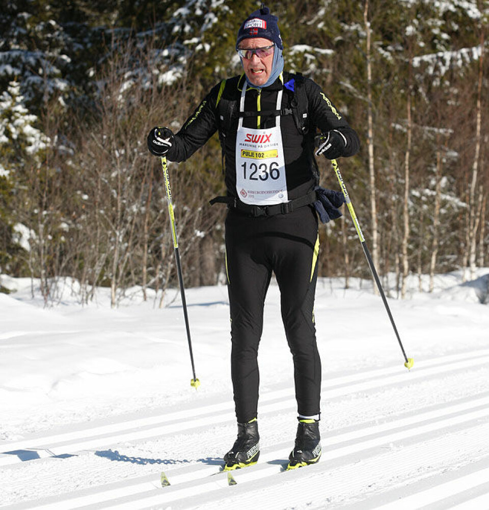 Ola Kvaale først over fjellet!