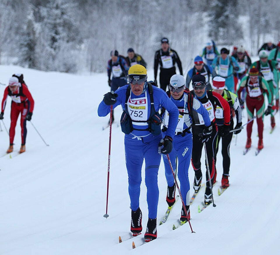 Ola Kvaale først over fjellet!