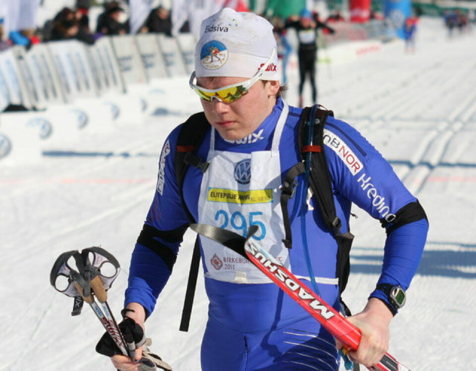 Ola Kvaale først over fjellet!