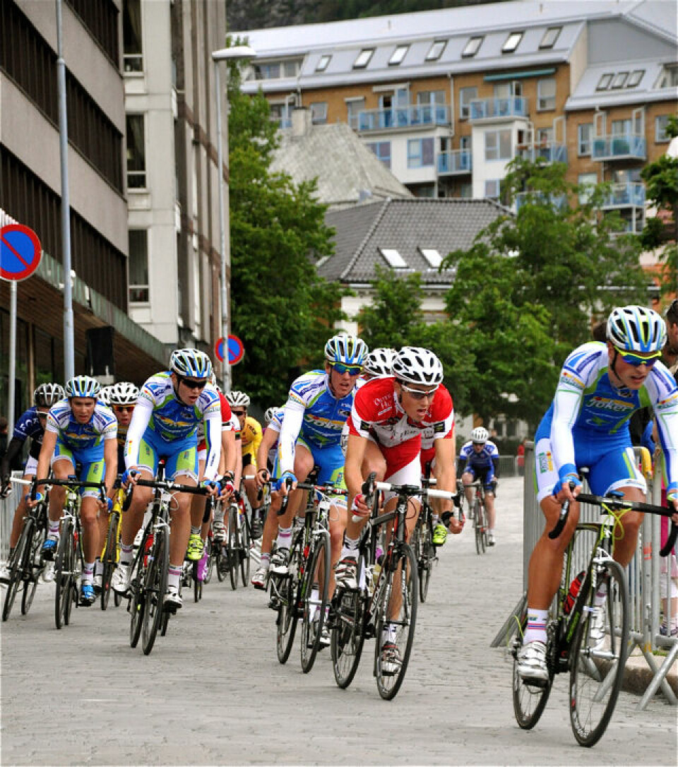 Fartsfest i Bergen sentrum