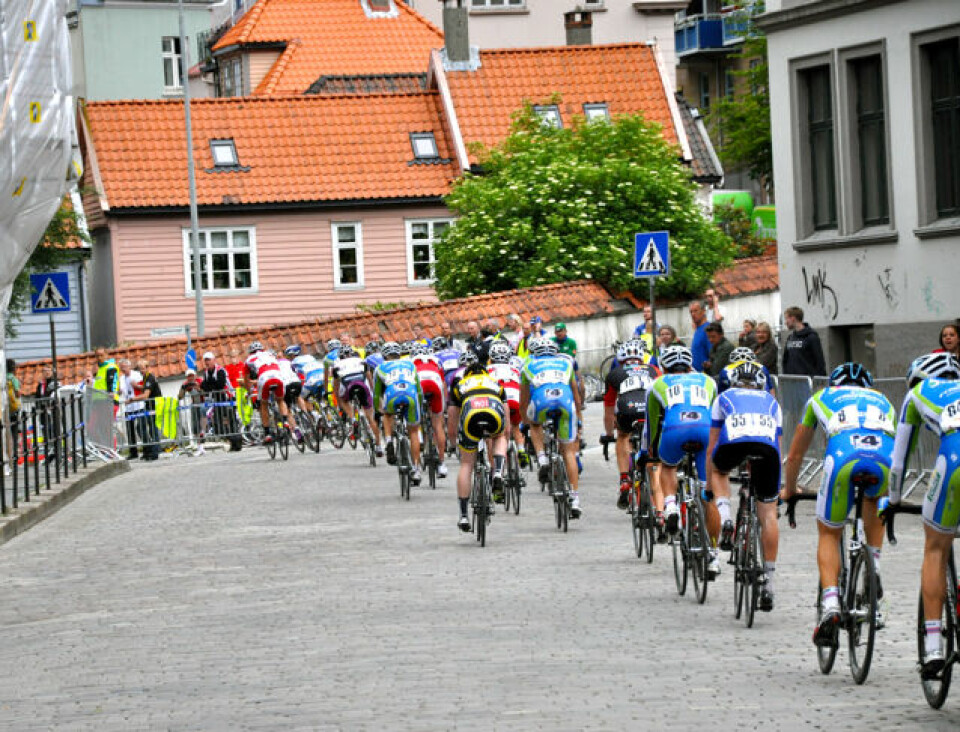 Fartsfest i Bergen sentrum