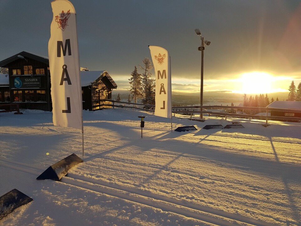 Henrik Fredriksen Aas med ski-o seier på Sjusjøen søndag Vakker i målområde på Sjusj¢en s¢ndag.jpg