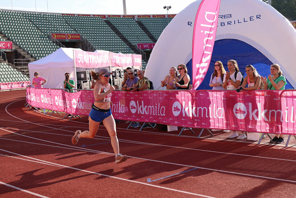 KK-mila - En løpefest for alle kvinner i strålende sommervær 5km-tredjeplass-bib-5978.jpg