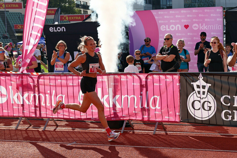 KK-mila - En løpefest for alle kvinner i strålende sommervær 10km-tredjeplass.jpg