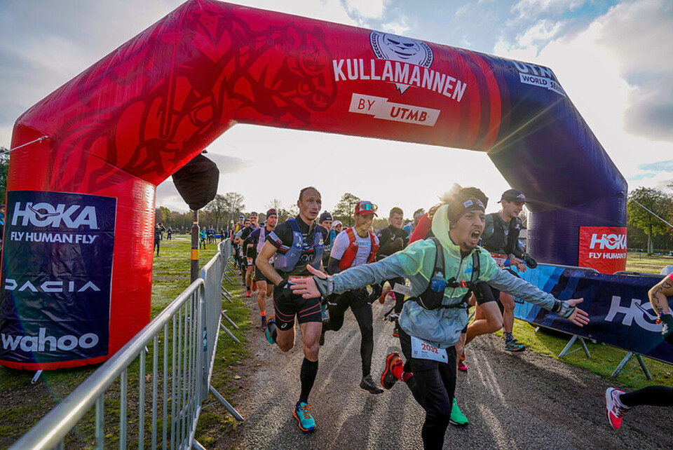 Starten har gått i en av puljene i Kullamannen. (Foto: arrangørens FB-side) Starten har gått i en av puljene i Kullamannen. (Foto: arrangørens FB-side)
