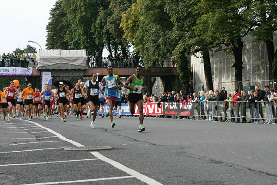 Oslo Maraton: Maratonløpet med NM