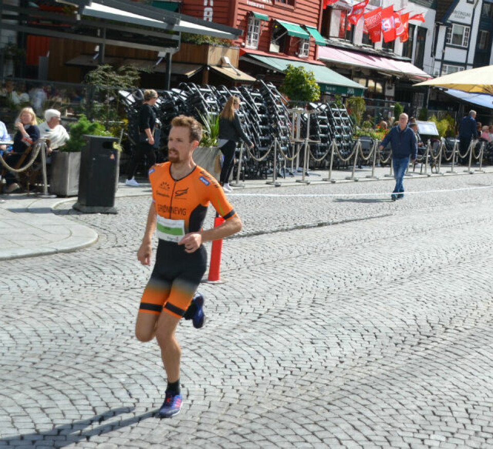 Ørjan Grønnevig løp inn til årets raskeste femkilometer da han vant distansen i Stavanger Maraton 25.august Ørjan Grønnevig løp inn til årets raskeste femkilometer da han vant distansen i Stavanger Maraton 25.august