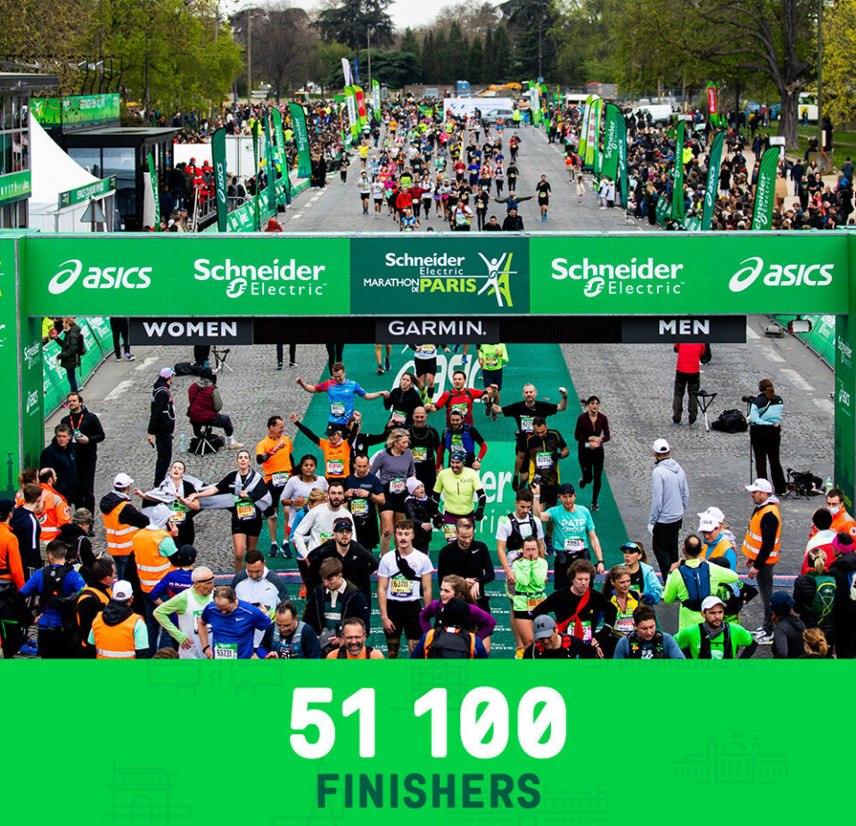Svensk maratonrekord da 51100 løp Paris Marathon sist søndag 51100-finishers.jpg