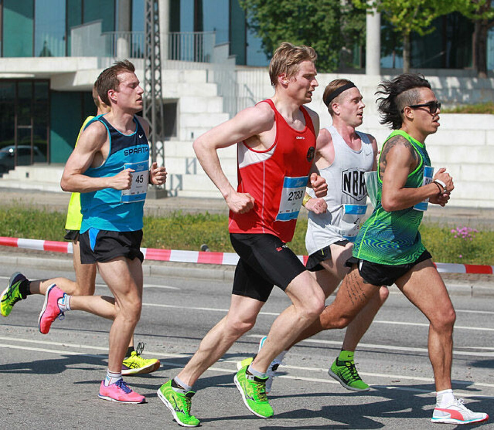 Lasse Blom nr. 10 og Ola Matre nr. 15 i København Maraton (oppdatert) Lasse_Blom_i_roedt_pacemakers_A20G2351.jpg