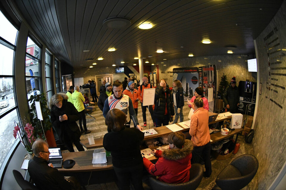Eldbjørg Moxnes og Ole P. Fjeld vant Kondis' Nyttårsløp Paameldingslokalet_50D3956.jpg
