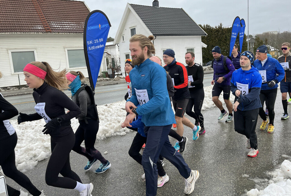 Totalt 48 deltok i det første løpet i Kondiskarusellen i Kristiansand. (Alle foto: Kristiansand Løpeklubb) Totalt 48 deltok i det første løpet i Kondiskarusellen i Kristiansand. (Alle foto: Kristiansand Løpeklubb)