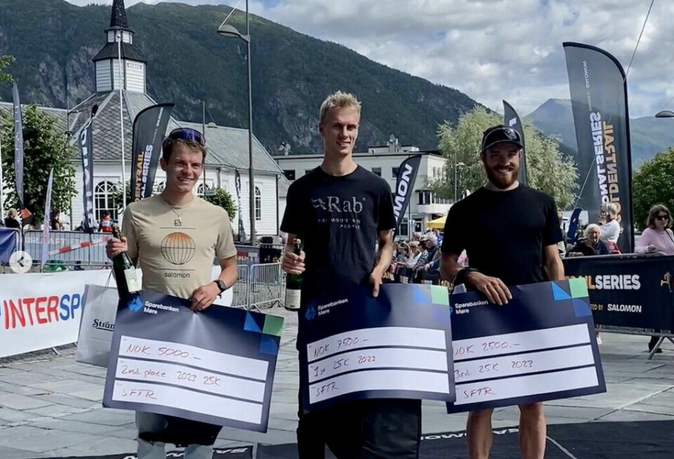 Aasmund Steien og Vilde Moser vant lengste distansen på Stranda Fjord Trail Race 25km_herrer.jpg