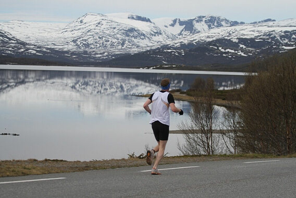 Det vindstille Fjellmaraton Etter_faa_kilometer_IMG_1502