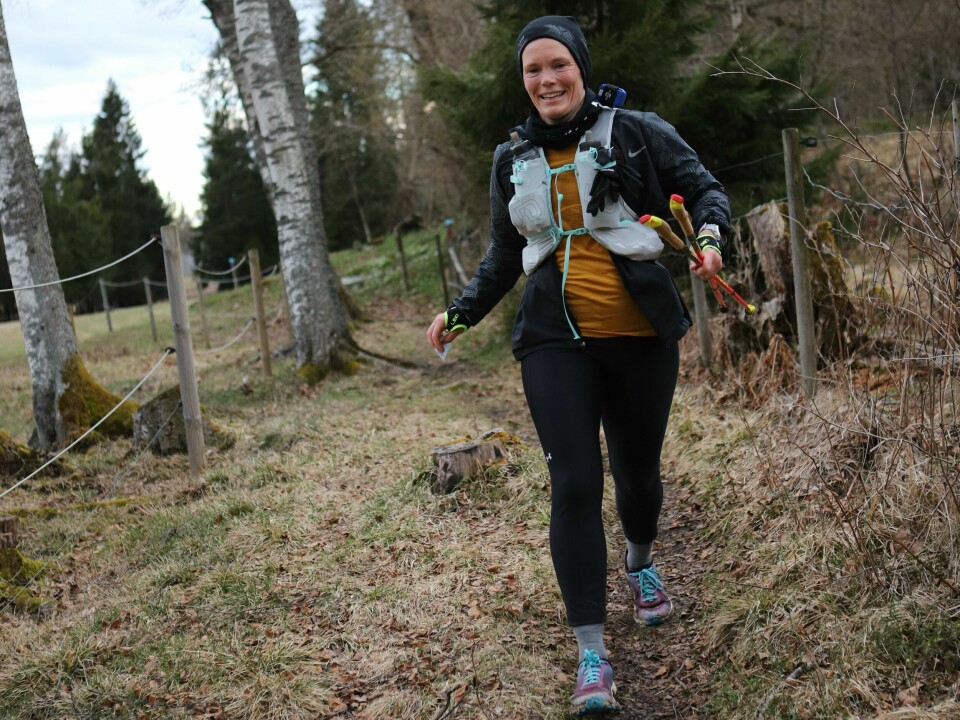 Skogvokteren Ultra: Mathis Dahl Fenre raskest i brorens løype Jarseng. Siri Lyngstad Elvsborg. Foto Otto Gullesen.JPG
