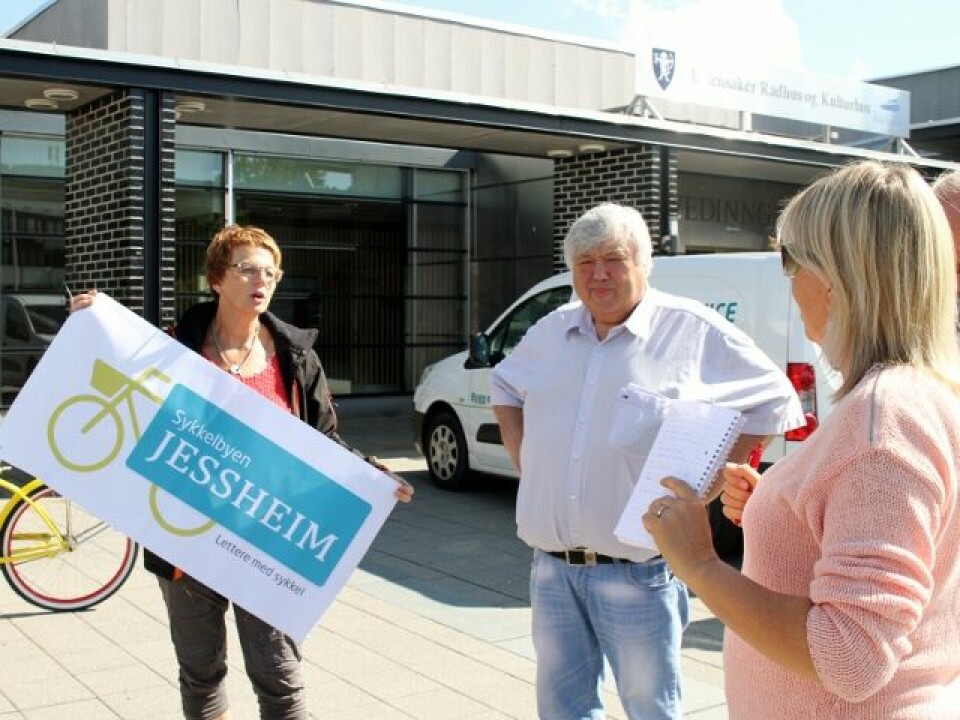 Kondis støtter 'Sykkelbyen Jessheim' IMG_4020_Sidsel_Skjelmerud_ordfører_journalist.jpg