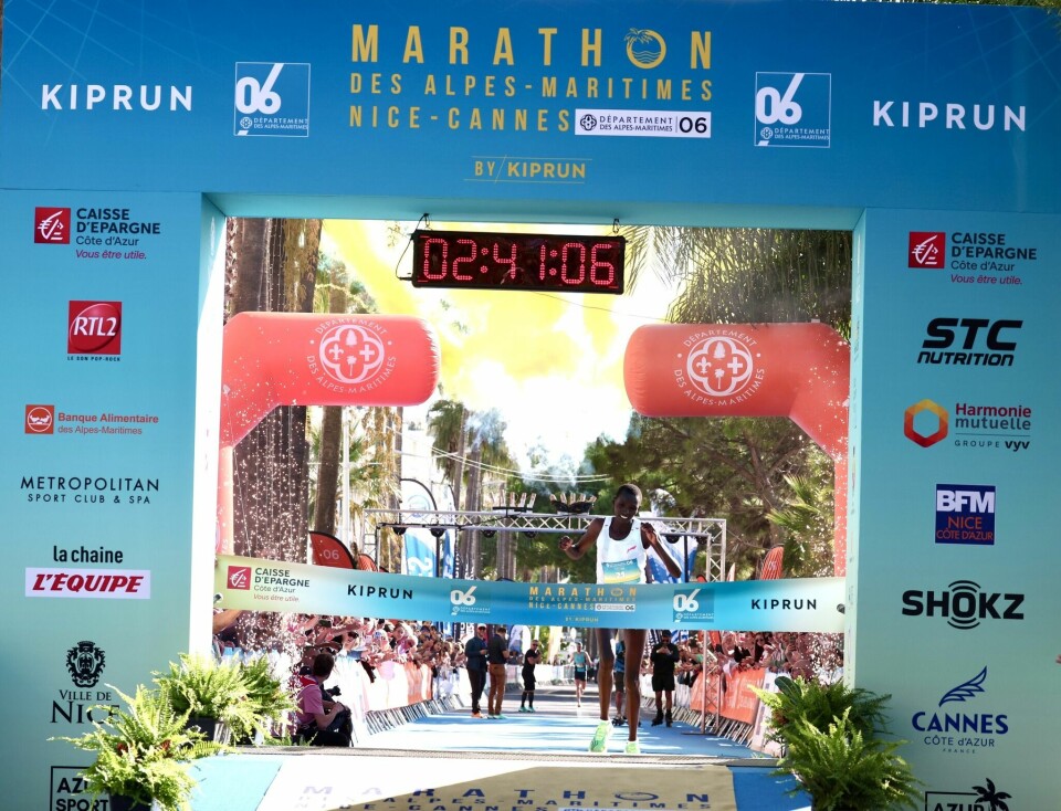 Andreas Martinussen og Gerda Fasseland best av de norske i Nice-Cannes Marathon Nice-Cannes-kvinnevinner.jpg